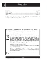 Предварительный просмотр 8 страницы Sencor SHM 6203SS User Manual