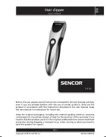 Sencor SHP 90 User Manual preview