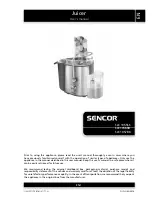 Sencor SJE 1055SS User Manual preview