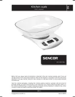 Предварительный просмотр 1 страницы Sencor SKS 4001WH User Manual