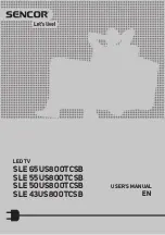 Sencor SLE 43US800TCSB User Manual preview