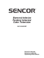 Sencor SLT-3214DVBT Operating Instructions Manual предпросмотр