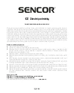 Предварительный просмотр 22 страницы Sencor SMR 111 Owner'S Manual