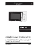 Sencor SMW 1917WH User Manual preview