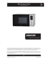 Sencor SMW 6320 Instruction Manual preview