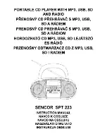 Sencor SPT 223 Instruction Manual предпросмотр