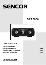 Sencor SPT 5800 Instruction Manual preview