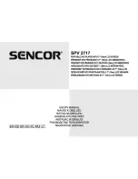 Предварительный просмотр 1 страницы Sencor SPV 2717 User Manual