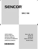 Предварительный просмотр 1 страницы Sencor SRC 190 User Manual