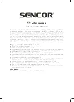 Preview for 43 page of Sencor SSK 361 User Manual