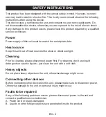 Preview for 2 page of Sencor SSS 3100 User Manual