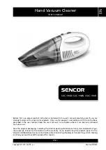 Предварительный просмотр 1 страницы Sencor SVC 190B User Manual