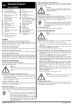 Предварительный просмотр 5 страницы Sencor SVC 7500BK 3AAA Translation Of The Original Manual