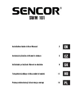 Sencor SWM 101 Installation Manual & User Manual предпросмотр