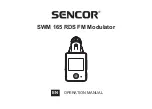 Sencor SWM 165 RDS Operation Manual preview