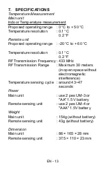 Preview for 14 page of Sencor SWS 135 User Manual