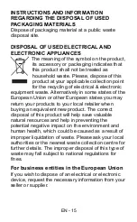 Preview for 16 page of Sencor SWS 135 User Manual