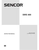 Предварительный просмотр 1 страницы Sencor SWS 400 Instruction Manual