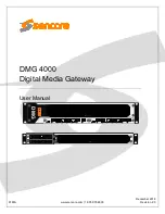 Preview for 1 page of Sencore DMG 4000 User Manual