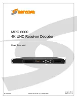 Sencore MRD 6000 User Manual preview