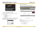 Preview for 3 page of Sencore TXS 3800 Quick Start Manual