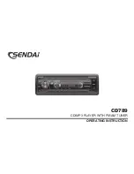 Sendai CD789 Operating Instructions Manual предпросмотр