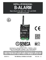 Seneca B-ALARM Installation Manual preview