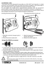 Preview for 3 page of Seneca K109UI Manual