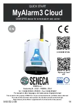 Предварительный просмотр 1 страницы Seneca MyAlarm3 Cloud Quick Start