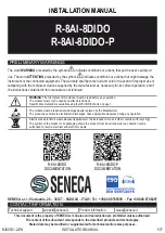 Preview for 1 page of Seneca R-8AI-8DIDO Installation Manual