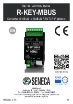 Seneca R-KEY-MBUS Installation Manual preview