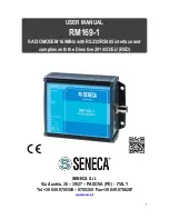 Предварительный просмотр 1 страницы Seneca RM169-1 User Manual