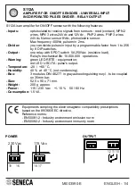 Preview for 1 page of Seneca S112A Quick Start Manual