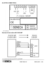 Предварительный просмотр 2 страницы Seneca S201D Manual