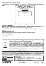 Предварительный просмотр 8 страницы Seneca S201D Manual