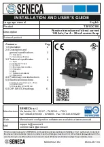 Seneca T201DC100 Installation And User Manual preview
