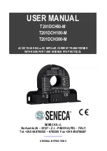 Preview for 1 page of Seneca T201DCH100-M User Manual