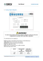 Предварительный просмотр 15 страницы Seneca T201DCH100-M User Manual