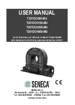 Preview for 1 page of Seneca T201DCH100-MU User Manual