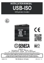 Seneca USB-ISO Installation Manual preview
