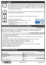 Preview for 2 page of Seneca Z-107E Installation And User Manual