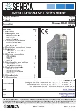 Preview for 9 page of Seneca Z-107E Installation And User Manual