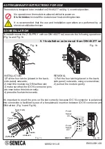 Preview for 12 page of Seneca Z-107E Installation And User Manual