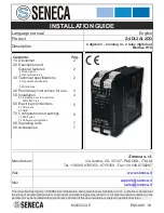 Preview for 1 page of Seneca Z-4DI-2AI-2DO Installation Manual