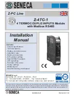 Seneca Z-4TC-1 Operation & Installation Manual preview