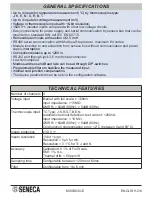 Preview for 2 page of Seneca Z-4TC-1 Operation & Installation Manual