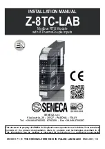 Seneca Z-8TC-LAB Installation Manual предпросмотр