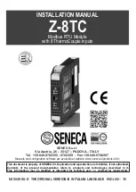 Seneca Z-8TC Installation Manual предпросмотр