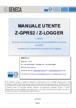 Seneca Z-GPRS2 User Manual preview