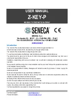 Seneca Z-KEY-P User Manual preview